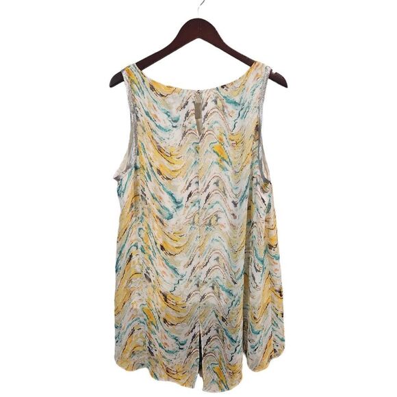 Jennifer Lopez Multicolor Sleveless Blouse Top 1X Women's - Picture 2 of 6